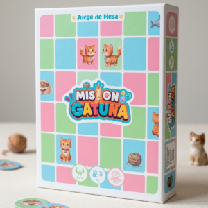 Juego de Mesa Mision Gatuna hecho por Hakuna GO